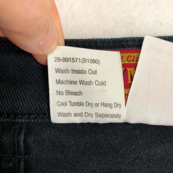 Lawman Women's Size 5/6 Superior Fit World Class Denim Relaxed Black Jeans - Picture 13 of 13